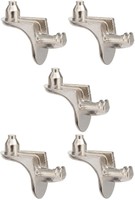 5X Metall BodenträGer 5Mm Typ L Regalhalter Regalstifte MöBelzubehöR Schrank