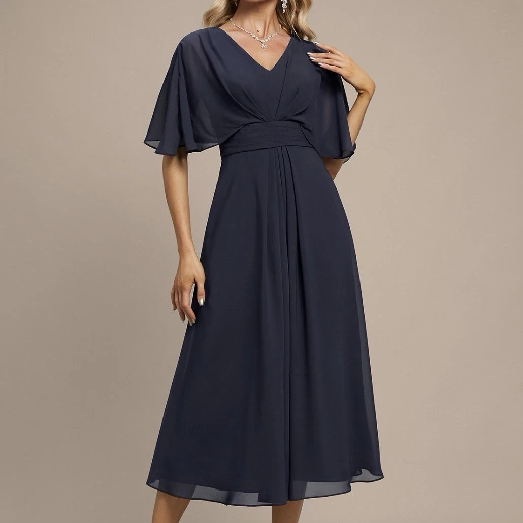 white knee length bridesmaid dress A Line Vintage 3/4 Sleeve Lace Wedding Dresses, MW248 Women's size:22 With padding and boning Size-L Off Shoulder Burgundy Mermaid