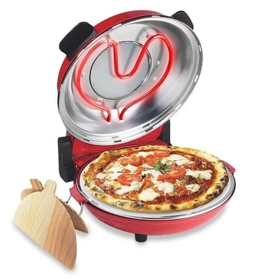 CECARO GROUP Forno per Pizza Pietra Refrattaria 2000w Timer Termostato colori assortiti