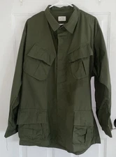 Og 107 Jungle Jacket Slant Pocket Large Regular NOS 1969 Vietnam War Rip stop