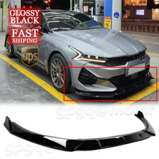 For Kia K5 GT GT-line 2020-24 Gloss Black Performance Style Front Bumper Lip Kit
