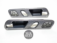 Original Mercedes SLK R170 Satz Blenden Türgriffe innen Türgriff Blende Alu-Look