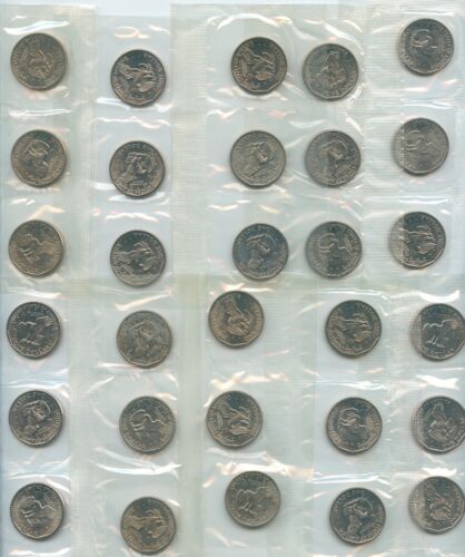 1980 Susan B Anthony Dollar recuerdo conjunto P,D,S 3 monedas lote de 12 - SR770 - Imagen 3 de 4