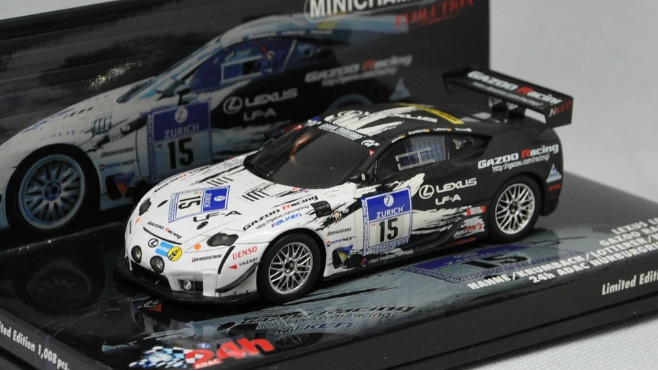 Lexus LF-A nr. 15 24h Nürburgring 2009 1/43 Minichamps 437091615 - Immagine 2 di 4