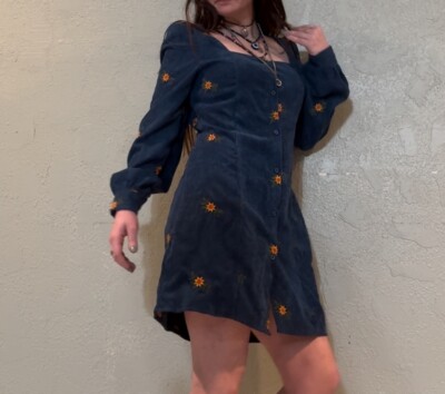 cider navy blue dress Button Up Jean Ayaba African Print Dress Size:EU 34 | US 4 | UK 6 Category:BLUE BRIDESMAID DRESSES