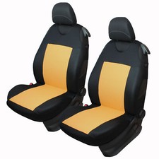 2 Yellow Dots Front Vest Car Seat Covers Protectors For Smart City Cabriolet