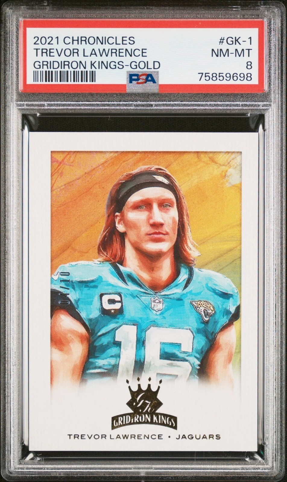 Trevor Lawrence Panini Chronicles Gridiron Kings #GK1 Gold