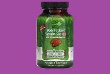 Body Fat Diet, System-Six Red, 72 Liquid Soft-Gels SEALED EXP DATE 8/25