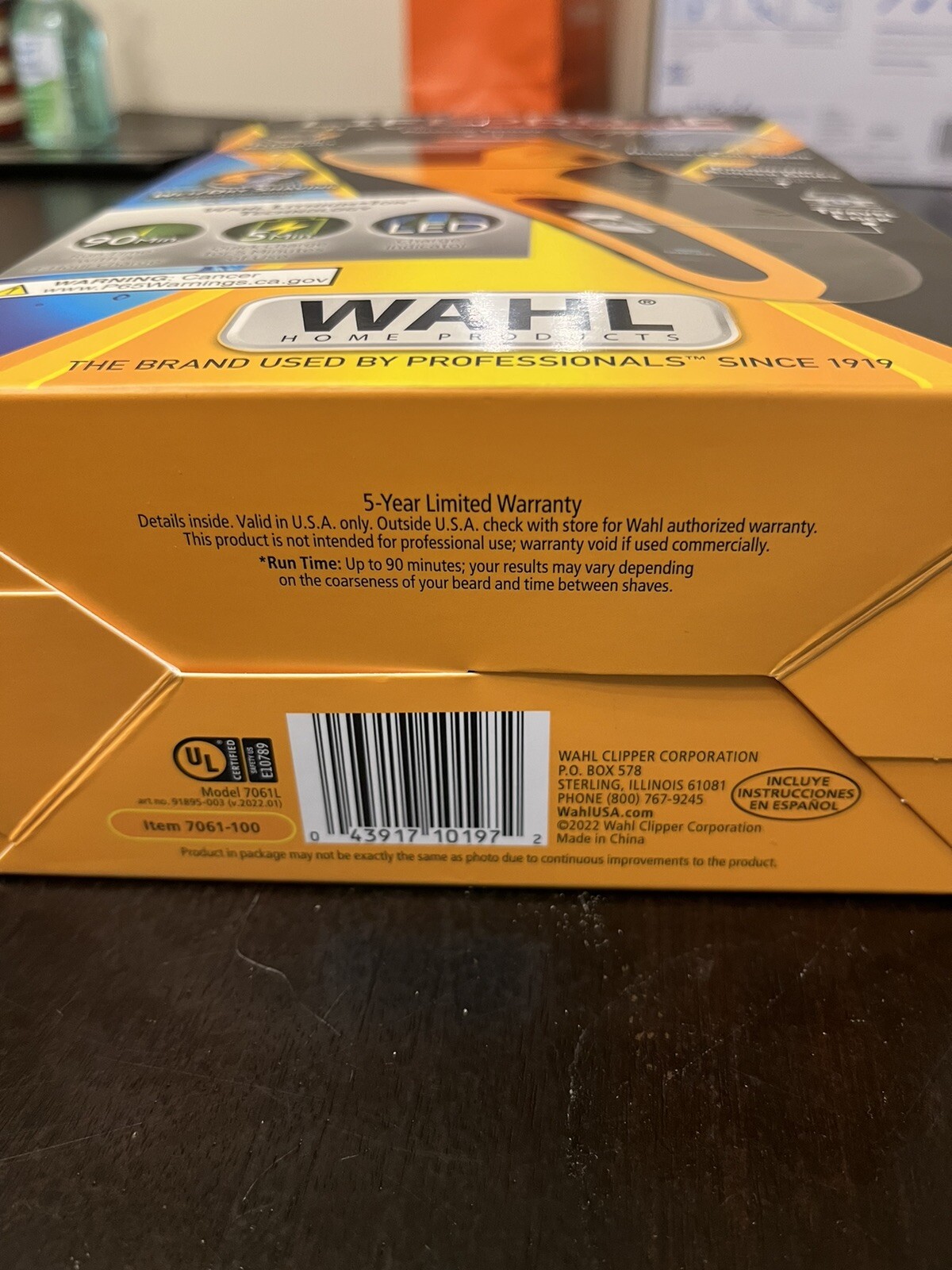 New Sealed Wahl Lifeproof Lithium Ion Foil Shaver Waterproof Model 7061-100