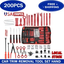 200pcs Car Trim Removal Auto Hand Tools Pry Bar Dash Panel Door Interior Kit