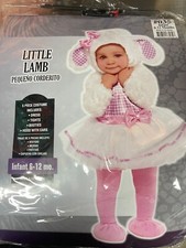 Brand New Little Lamb Costume Infant 6-12 Months Costumes USA, White