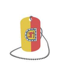 Dog Tag Flag Leibertingen Dog Tag Aluminium 30 x 50mm