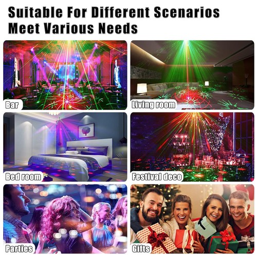 LED Party Lights RGB Disco Ball Sound Activated DJ Strobe Remote Control - Picture 3 of 8