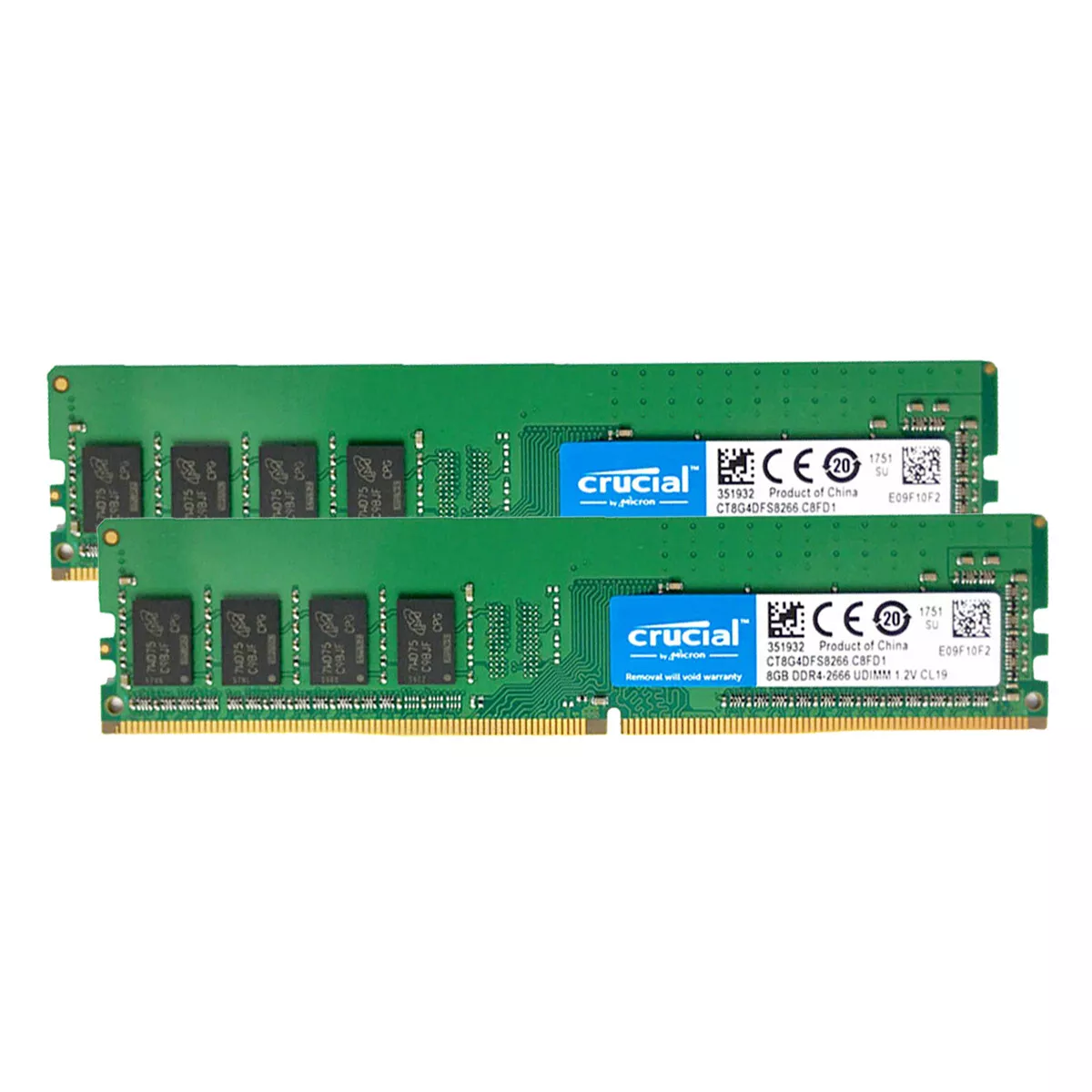 Crucial 16Go (2x8Go) DDR4 2666MHz - Mémoire PC Crucial sur