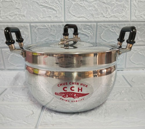 Thai Traditional Crocodile Brand Aluminum Cooking Pot 2 Handles Size 16 - 32 cm - Picture 19 of 115