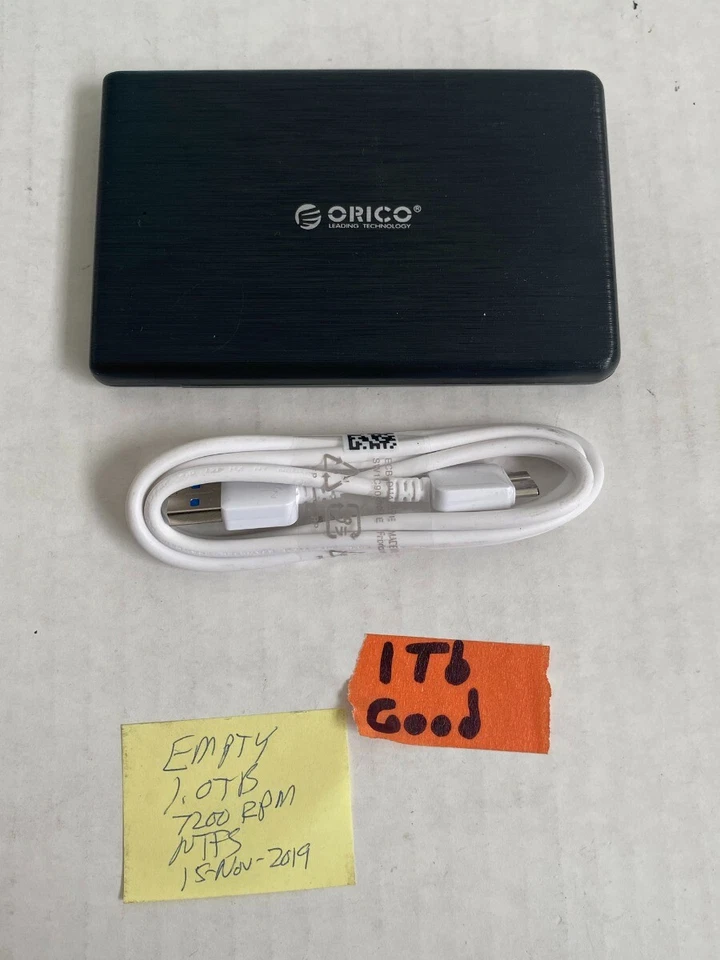 HGST 1TB 7200RPM SATA 6.0Gb/s HTS721010A9E630 Orico Enclosure USB3.0 7K1000-1000 - Image 3 of 4