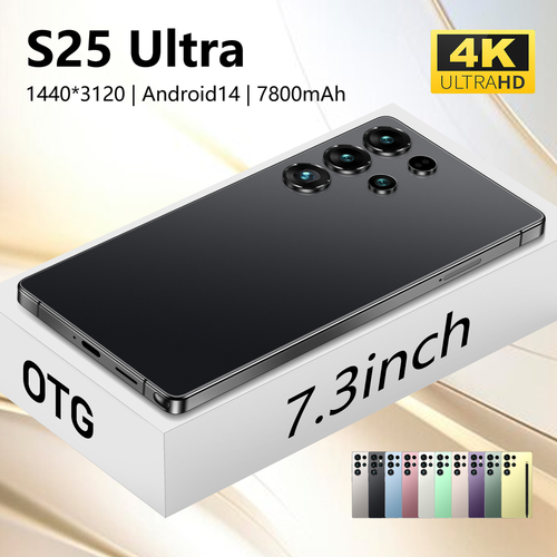 Smartphone 7,3" S25 ultra sbloccato 5G Android 14 doppia SIM OTG cellulare 7800 mAh - Foto 2 di 30