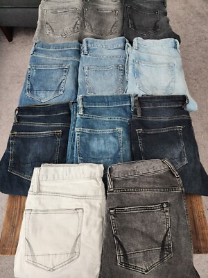AllSaints Cigarette Jeans Lot of 11 Jeans, Size 28, Multiple Colors