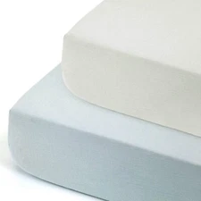 Soft Muslin Crib Sheet 2 Pack 100% Cotton Crib Sheets for Boys and Girls Fit ...