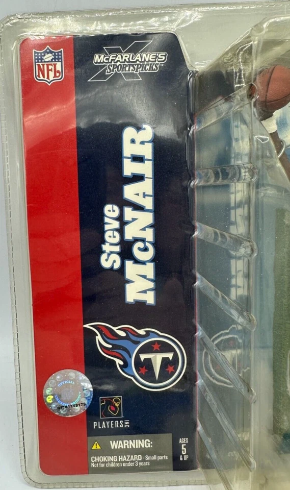 Boneco de ação McFarlane NFL Series 8 Steve McNair Tennessee Titans brinquedo - Imagem 4 de 4