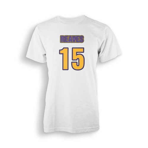 Reaves T-shirt Adult Gold Medium lakers los angeles austin - Picture 4 of 7