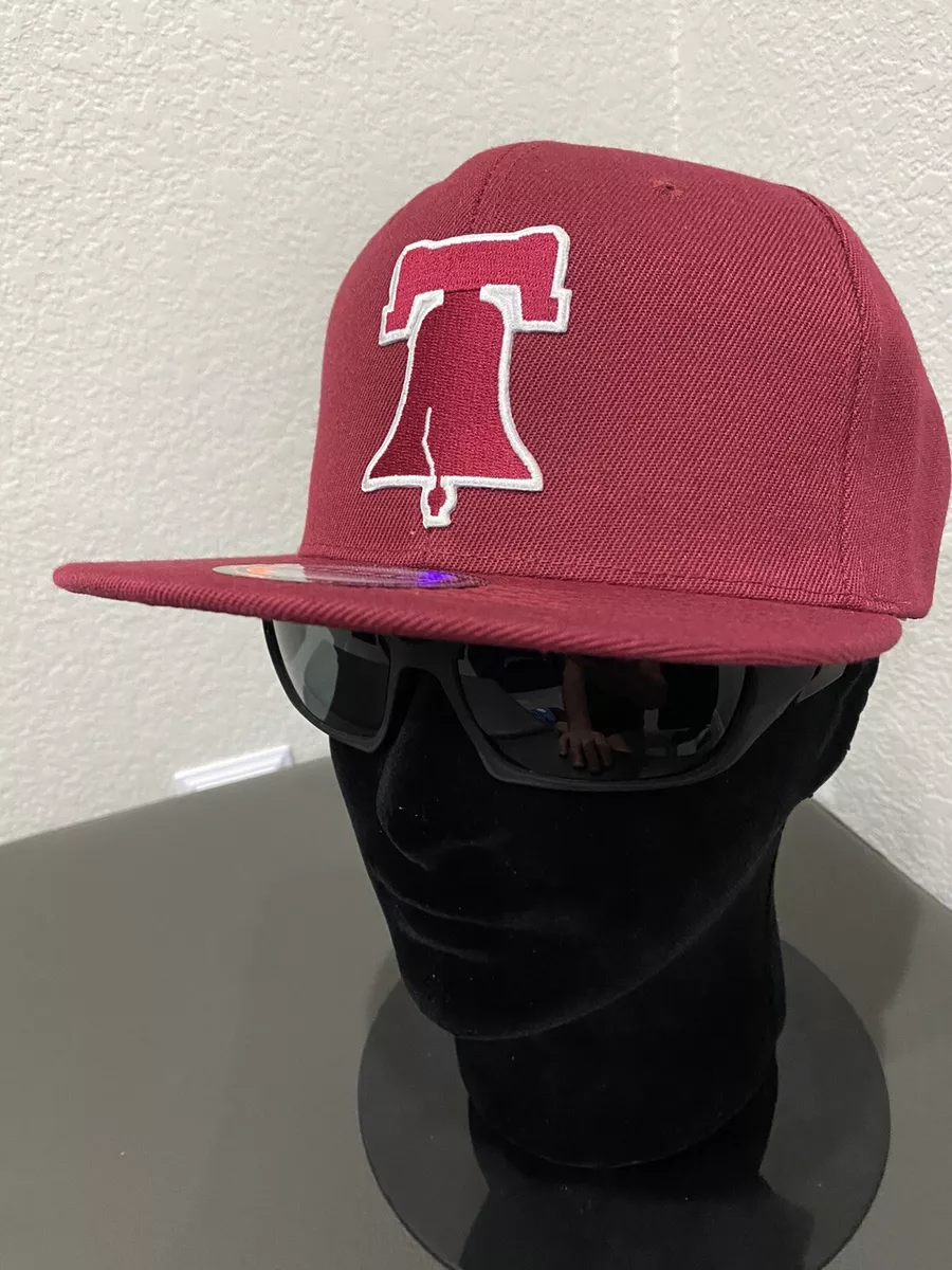 Philadelphia Phillies Vintage Liberty Bell Logo Snapback Maroon