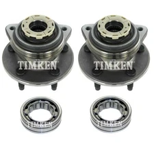 Front and Rear Wheel Bearings & Hubs Kit Timken For Mazda B4000 4WD 2-Wheel ABS