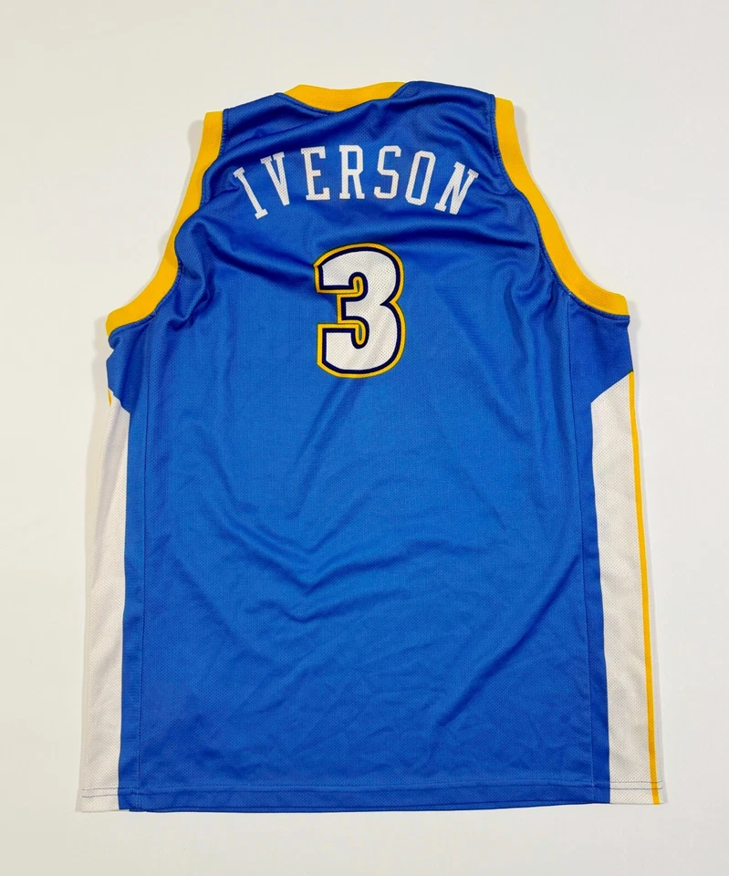 CAMISETA DE BALONCESTO DE LA NBA DE DENVER NUGGETS #3 ALLEN IVERSON CAMPEÓN TALLA 3XL Foto 3 de 4
