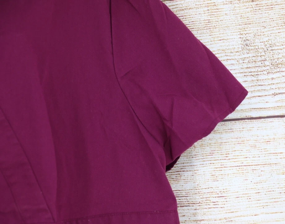 Camisa Médica Ciruela Greys Anatomy By Barco Para Mujer Talla Grande 5XL Manga Corta Cuello en V Foto 3 de 4
