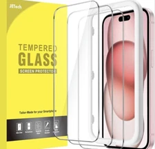 glass screen protectors I Phone 15 - 3 Pack