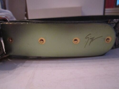 GIUSEPPE ZANOTTI DESIGN BELT WITH BUCKLE - BLACK -SIZE 95 (35" WAIST) EMBROIDERY - 第 2/8 張圖片