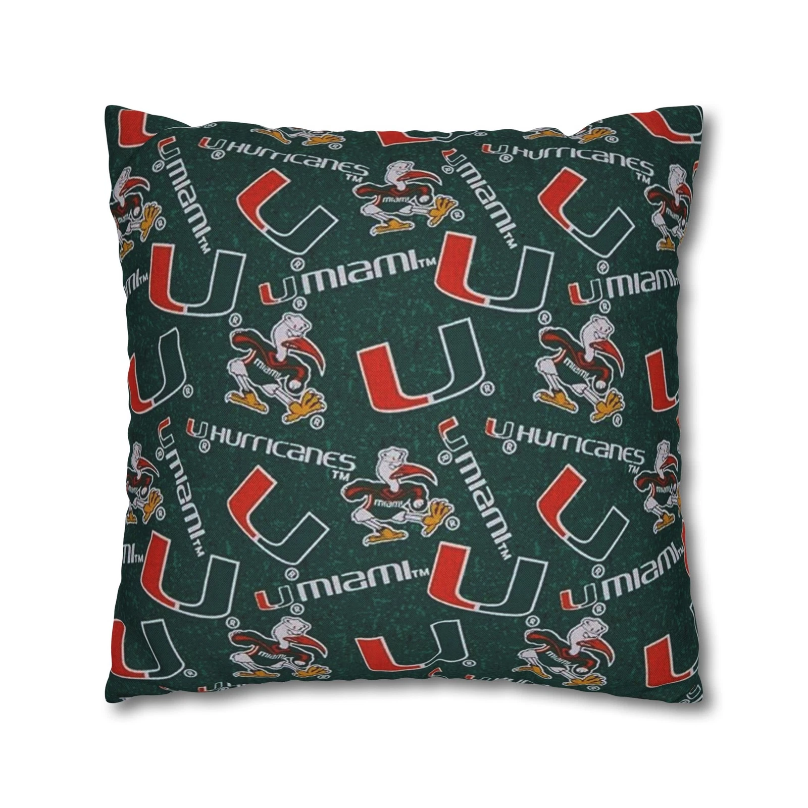 University of Miami Spun Square Pillowcase