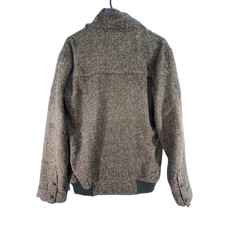 Редкий Nomis мужчин Bomber коричневый повседневный, открытый, куртка размер средний CA 41588 - Изображение 2 из 4