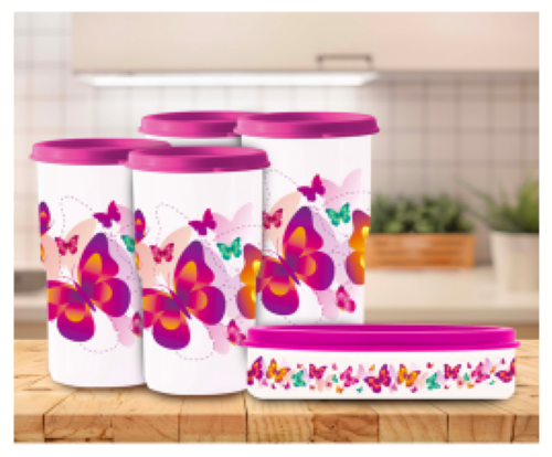 Tupperware - Butterflies Set. - Picture 1 of 2