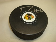 Ryan Hartman Signed Chicago Blackhawks Hockey Puck Autographed 1A