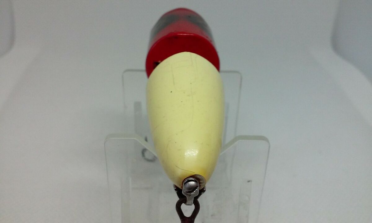VINTAGE Heddon ZIG WAG JR Red Head 3 1/4