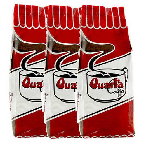 QUARTA Café' Rouge En Grains 250gr. Mélange Arabica Et Robuste - 3
