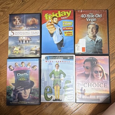 DVD Movie Lot Kendrick Brothers 5 Inspiring Films + Friday + Elf Full Screen