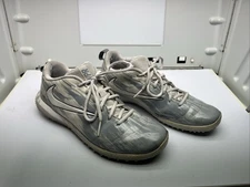 Nike Mens Vapor Varsity Low 923492-111 Gray Lacrosse Cleats Shoes Size US 10