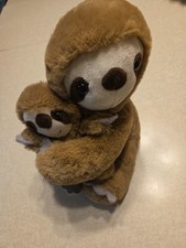 FAO Schwarz Plush Sloths Mama And Baby
