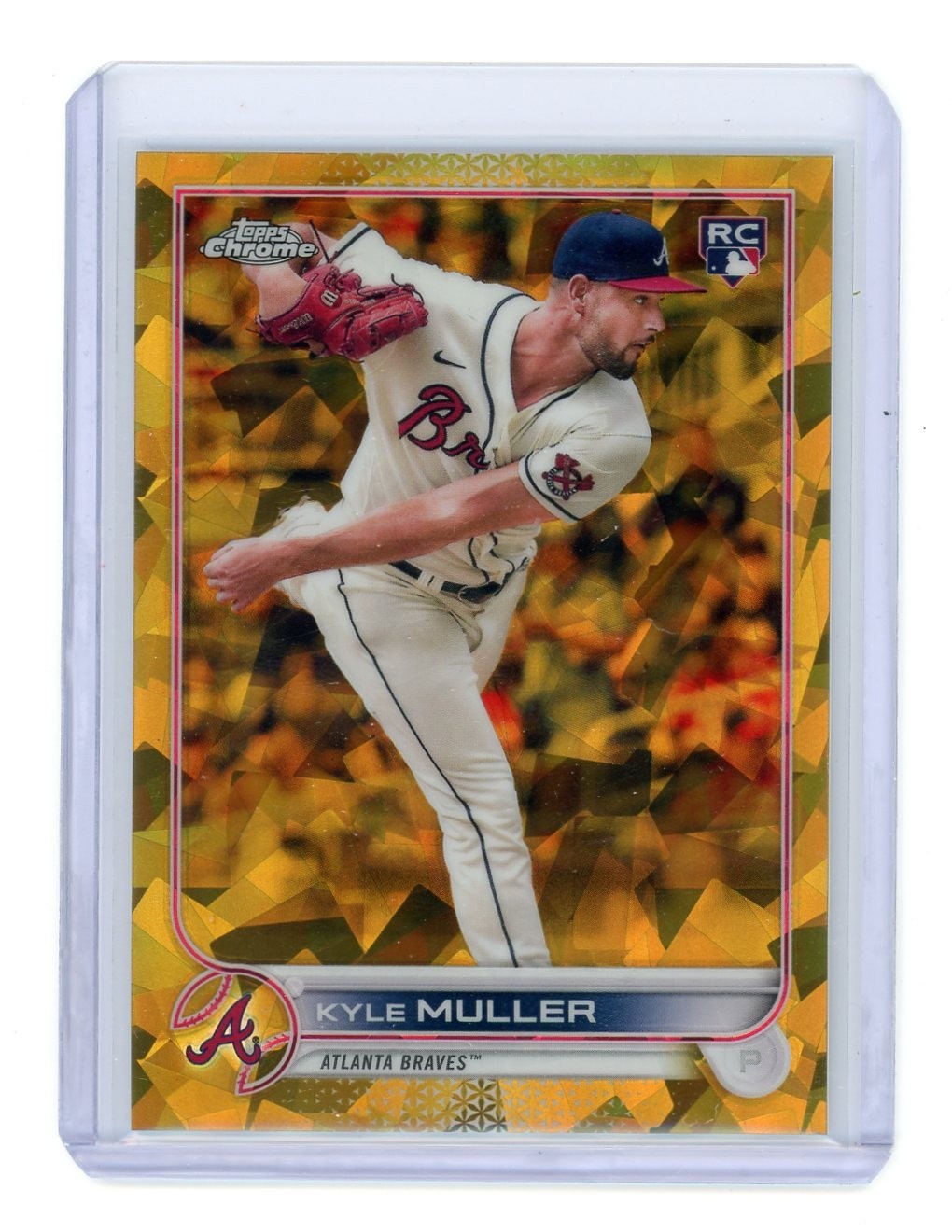 2022 Topps Chrome Sapphire Kyle Muller Atlanta Braves #30 Gold /50 (RC)