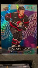 2024-25 Upper Deck Allure Brady Tkachuk Color Flow Blue-Purple Spectrum /25 