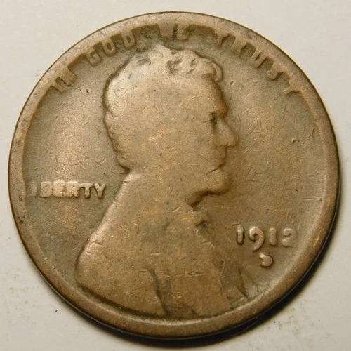 1912 D Lincoln Wheat Cent Penny AG-G "Actual Coin Pictured"