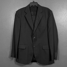 Christian Dior 50 men  s black stripes blazer 2 dots suit jacket