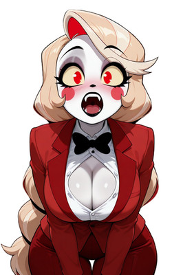 Charlie Morningstar Hazbin Hotel Waifu Weatherproof Anime Sticker 6'' Car Decal