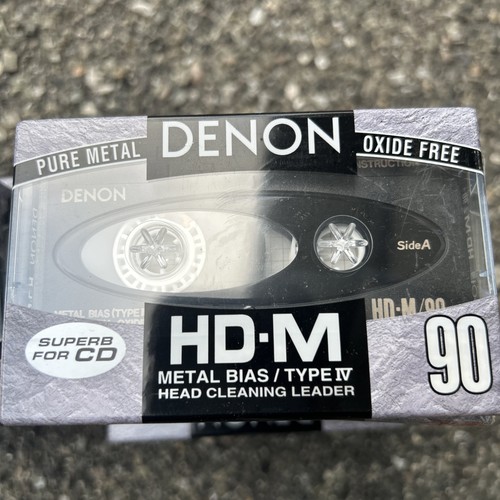 DENON HD-M 90 Minute Metal Bias Audio Cassette Tape Type IV SEALED NOS