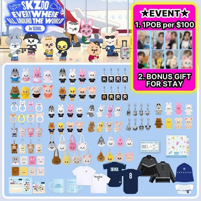 #ad #ad STRAY KIDS SKZOO EVERYWHERE ALL AROUND THE WORLD in SEOUL POP UP STORE MD $155.00
