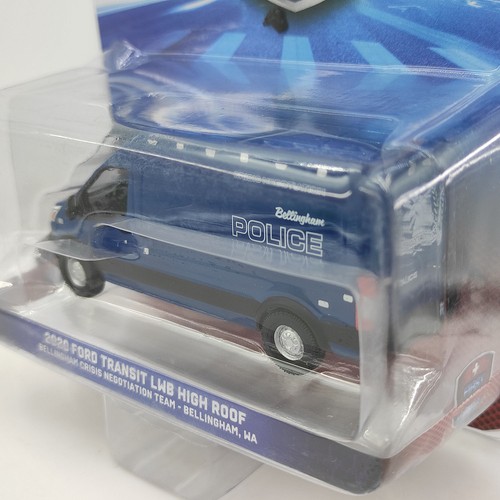 Green 1/64 2020 Ford Transit LWB High Roof Negotiating Alloy Car Model - Picture 8 of 11