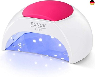 SUNUV SUN2C Nageltrockner UV LED Nagellampe für Gelnägel, 10, 30, 60, 90s T