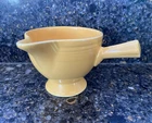 VINTAGE HOMER LAUGHLIN FIESTAWARE YELLOW STICK HANDLE CREAMER MADE 1936-1938